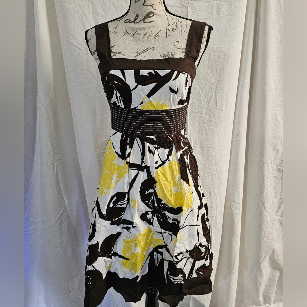 Speechless Yellow Sundress Sleeveless Square Neck Cocktail